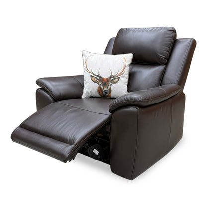 'Utah' Espresso Brown Lx-6413 Power Recliner Chair