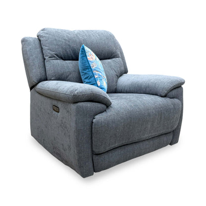 'Touch' Sfa-Pey-R09 Dove Grey Fabric Power Recliner Chair
