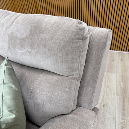 'Sloane' Manhattan Nutmeg Fabric 3 Seater Power Recliner Sofa + Power Chair