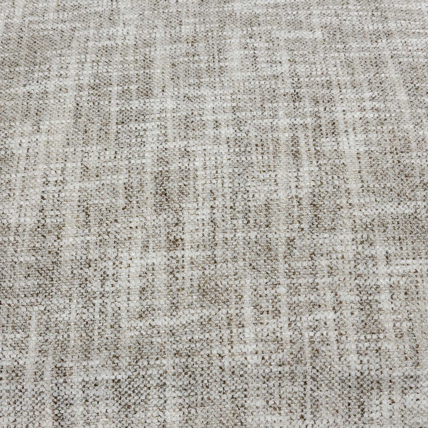 Close up shot of the Nova beige fabric XL 4-seater sofa fully reclined, demonstrating the dual electric footrests extended for premium lounging comfort.