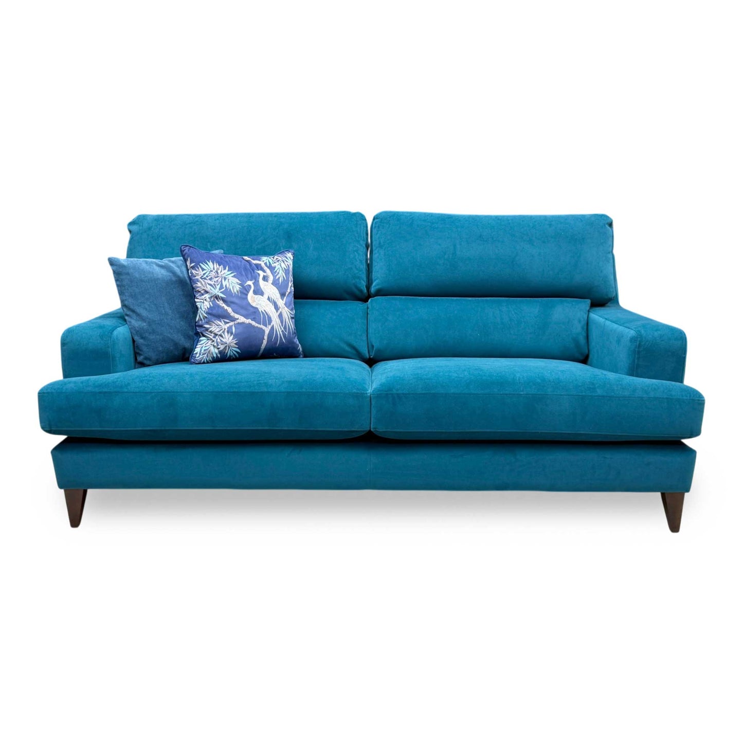 The Lounge Co. 'Romilly' Dra008 Dragoneye Teal Wa Ft Fabric 3 Seater Sofa