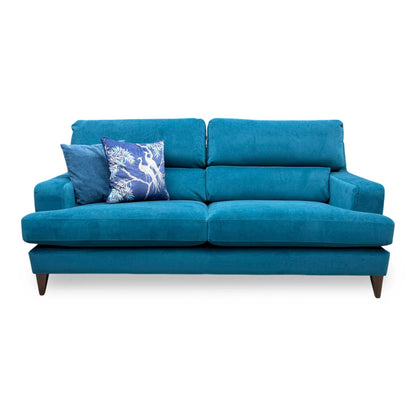 The Lounge Co. 'Romilly' Dra008 Dragoneye Teal Wa Ft Fabric 3 Seater Sofa