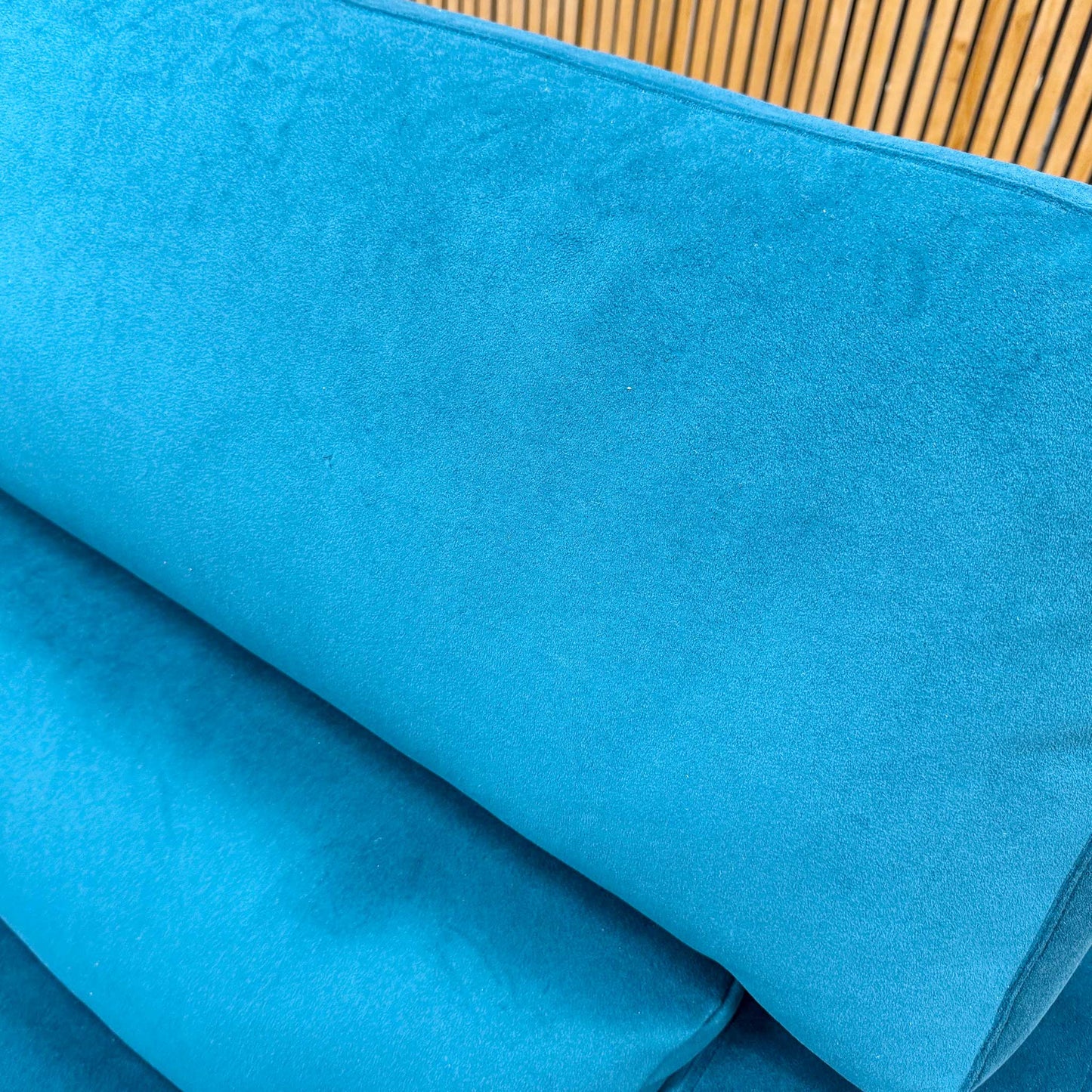 The Lounge Co. 'Romilly' Dra008 Dragoneye Teal Wa Ft Fabric 3 Seater Sofa