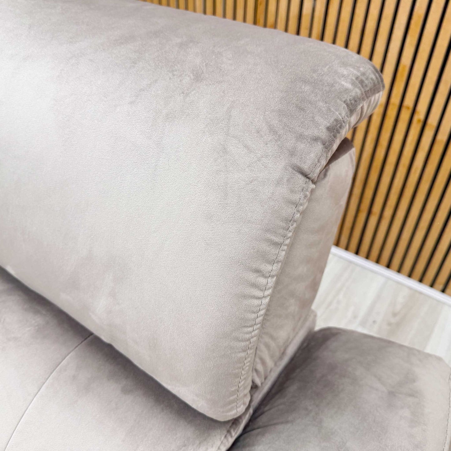 'Genius' Opulence Cedar 51014 Fabric 3 Seater Power Recliner Sofa with Power Headrests, Power Lumbar and Heated Seats