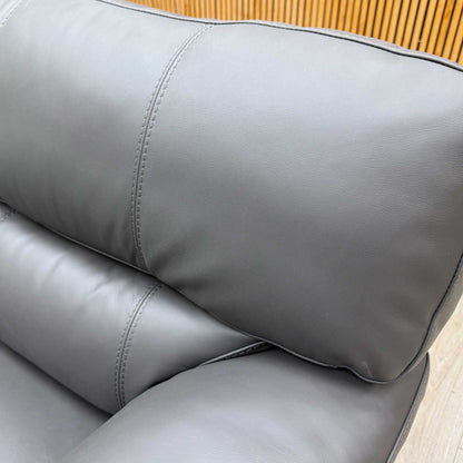 World of Leather 'Cozee' Nw-517e Shale Grey 2 Seater Pure Premium Leather Sofa