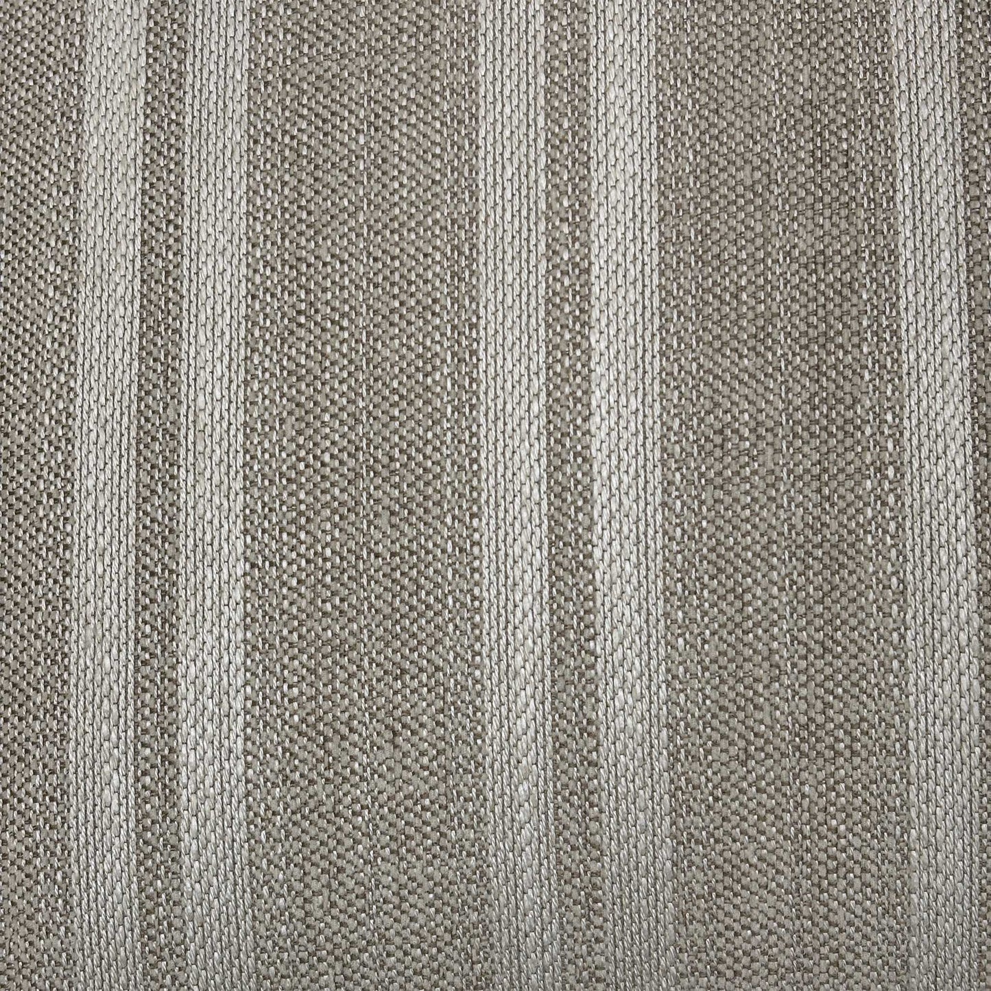 Macro view of the Parker Knoll 3078-0051 Austen Stripe Oatmeal fabric upholstery, emphasizing the high-quality woven textile texture and precise neutral stripe alignment.