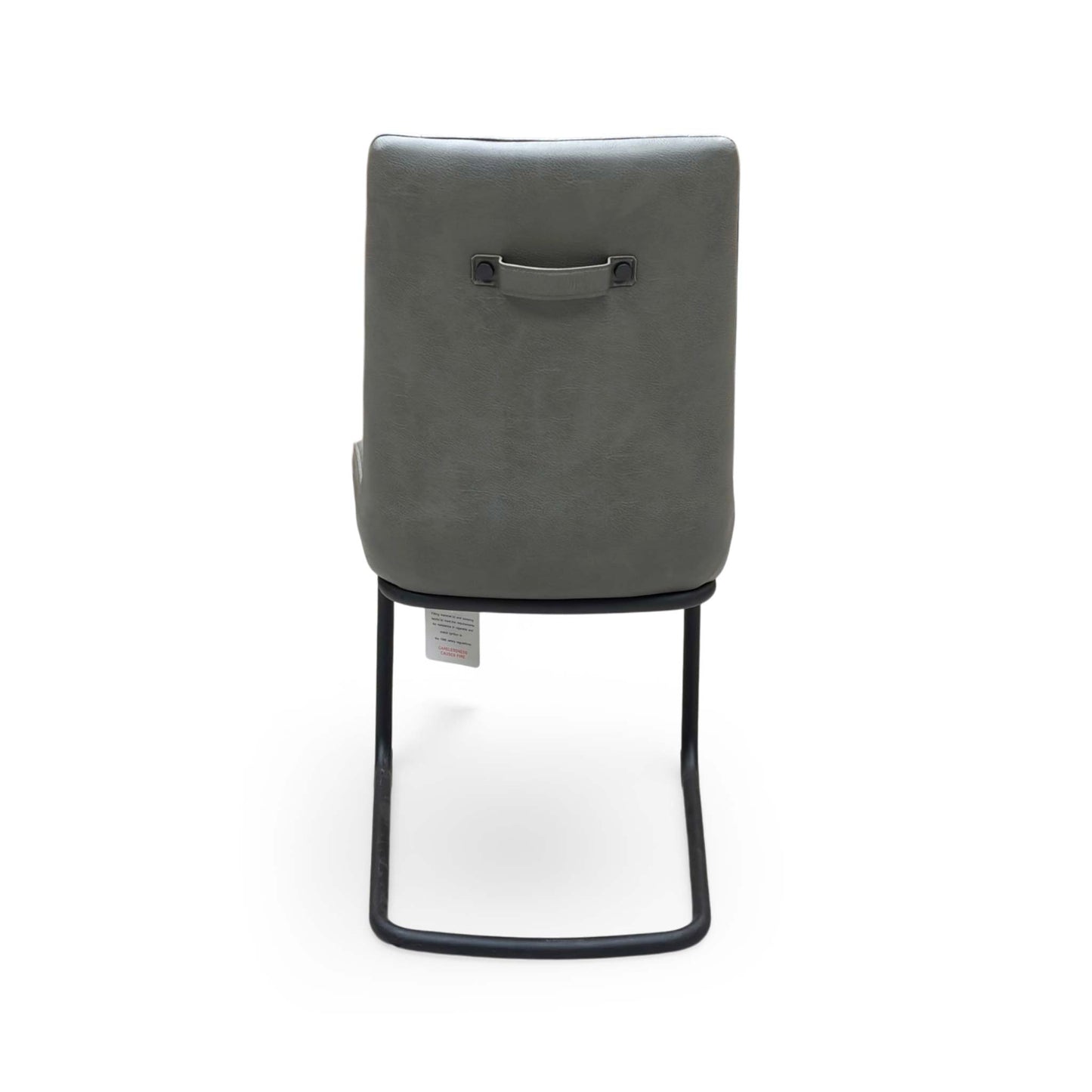 Bodahl ‘Terra’ Grey Faux Leather Cantilever Dining Chair