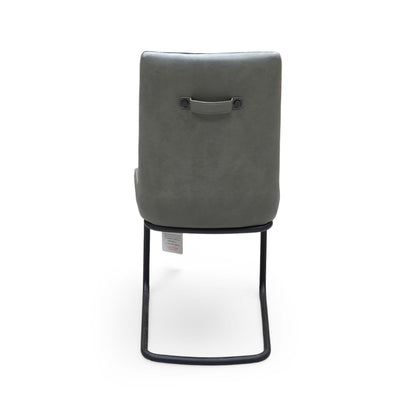Bodahl ‘Terra’ Grey Faux Leather Cantilever Dining Chair