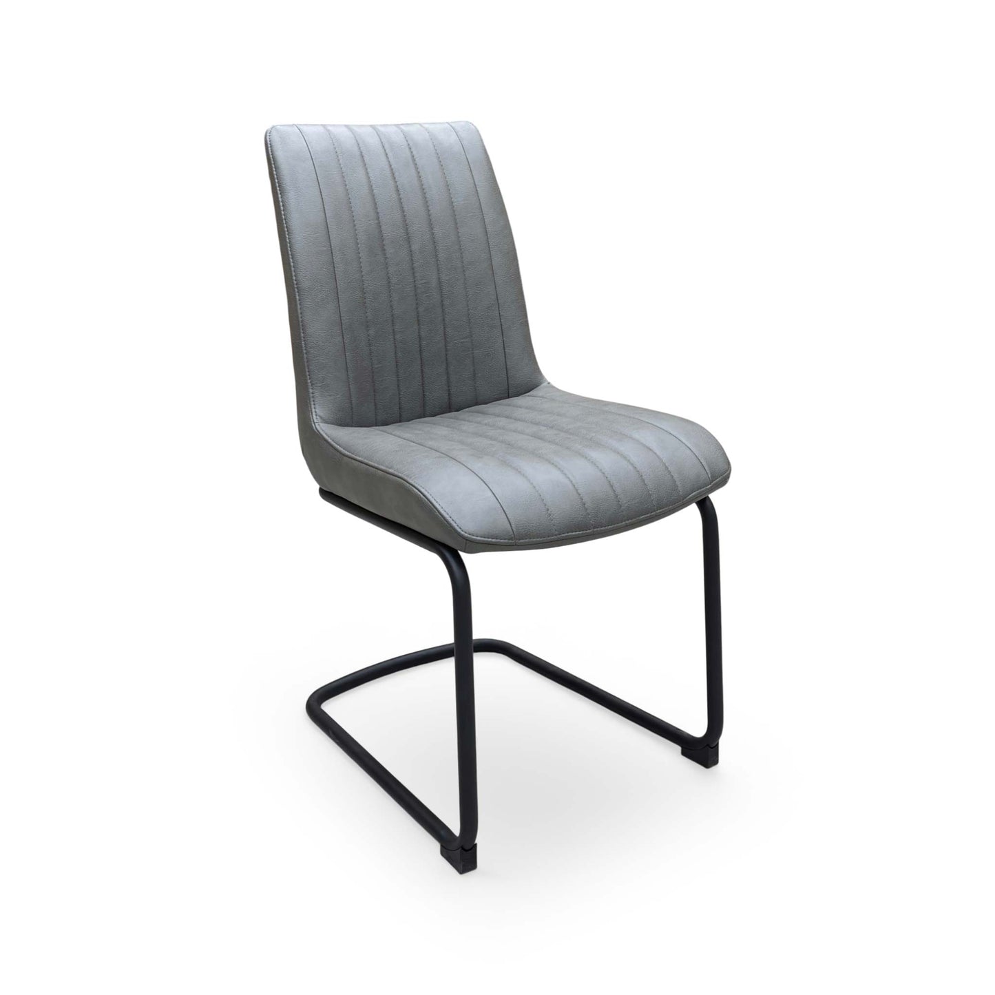 Bodahl ‘Terra’ Grey Faux Leather Cantilever Dining Chair