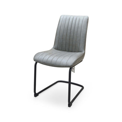 Bodahl ‘Terra’ Grey Faux Leather Cantilever Dining Chair