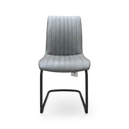 Bodahl ‘Terra’ Grey Faux Leather Cantilever Dining Chair