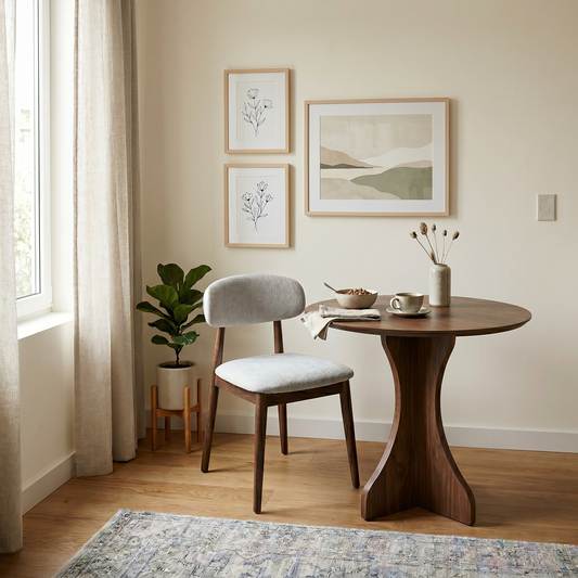 ‘Stockholm’ Dark Oak Wooden Dining Chair