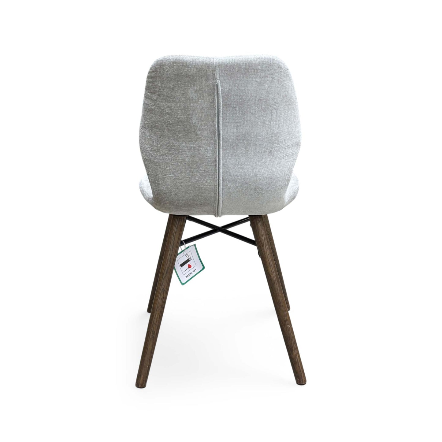 'Stockholm' Dark Oak Upholstered Dining Chair