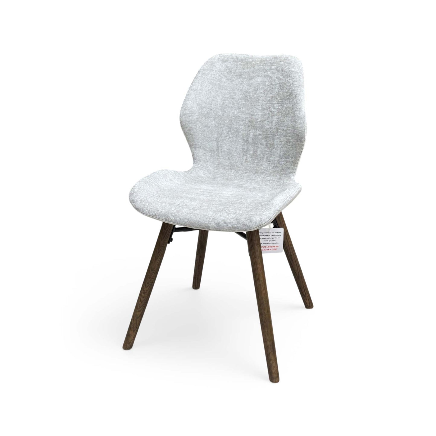 'Stockholm' Dark Oak Upholstered Dining Chair