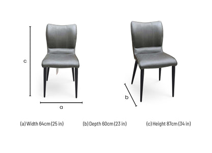 ‘Murcia’ Antiqued Olive Green Dining Chair