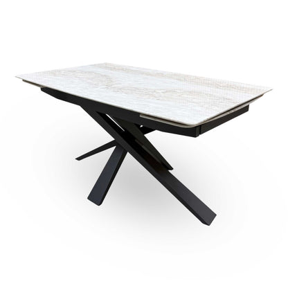 'Germain' Marble Top 150cm Extending Dining Table