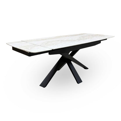'Germain' Marble Top 150cm Extending Dining Table