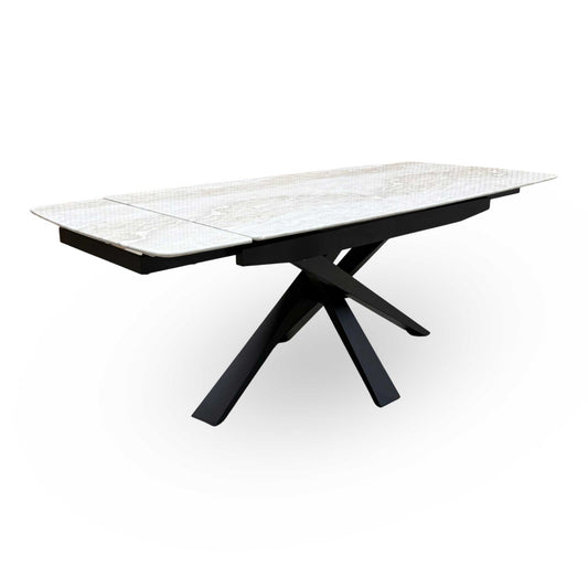 'Germain' Marble Top 150cm Extending Dining Table