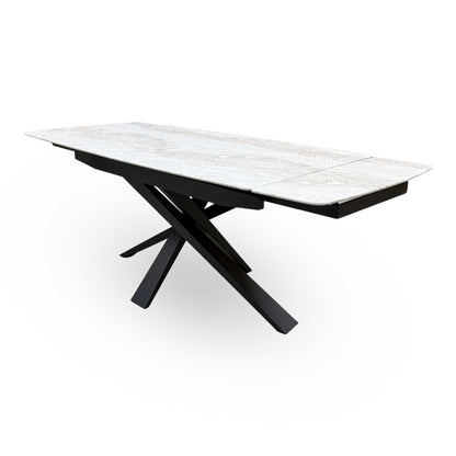 'Germain' Marble Top 150cm Extending Dining Table