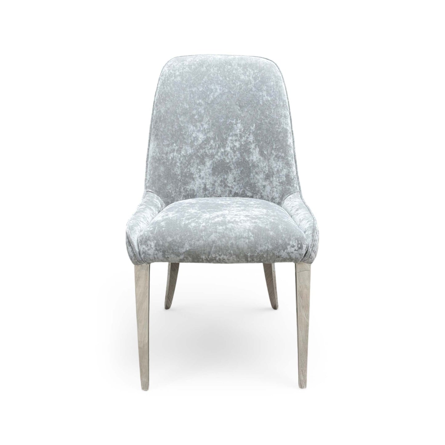 'Dolce' Silver Velvet Dining Chair