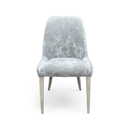 'Dolce' Silver Velvet Dining Chair