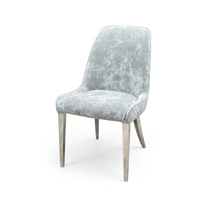 'Dolce' Silver Velvet Dining Chair