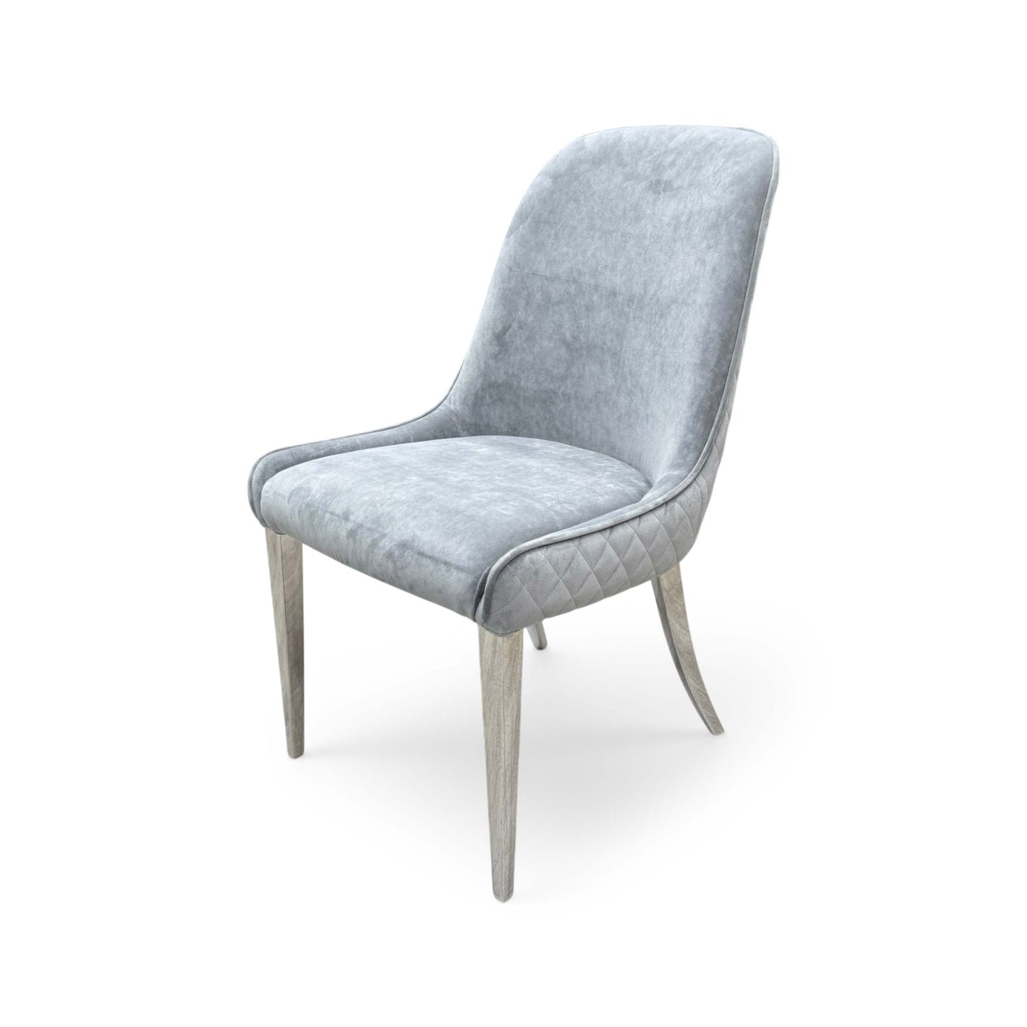 'Dolce' Grey Velvet Dining Chair