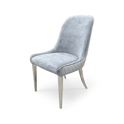 'Dolce' Grey Velvet Dining Chair