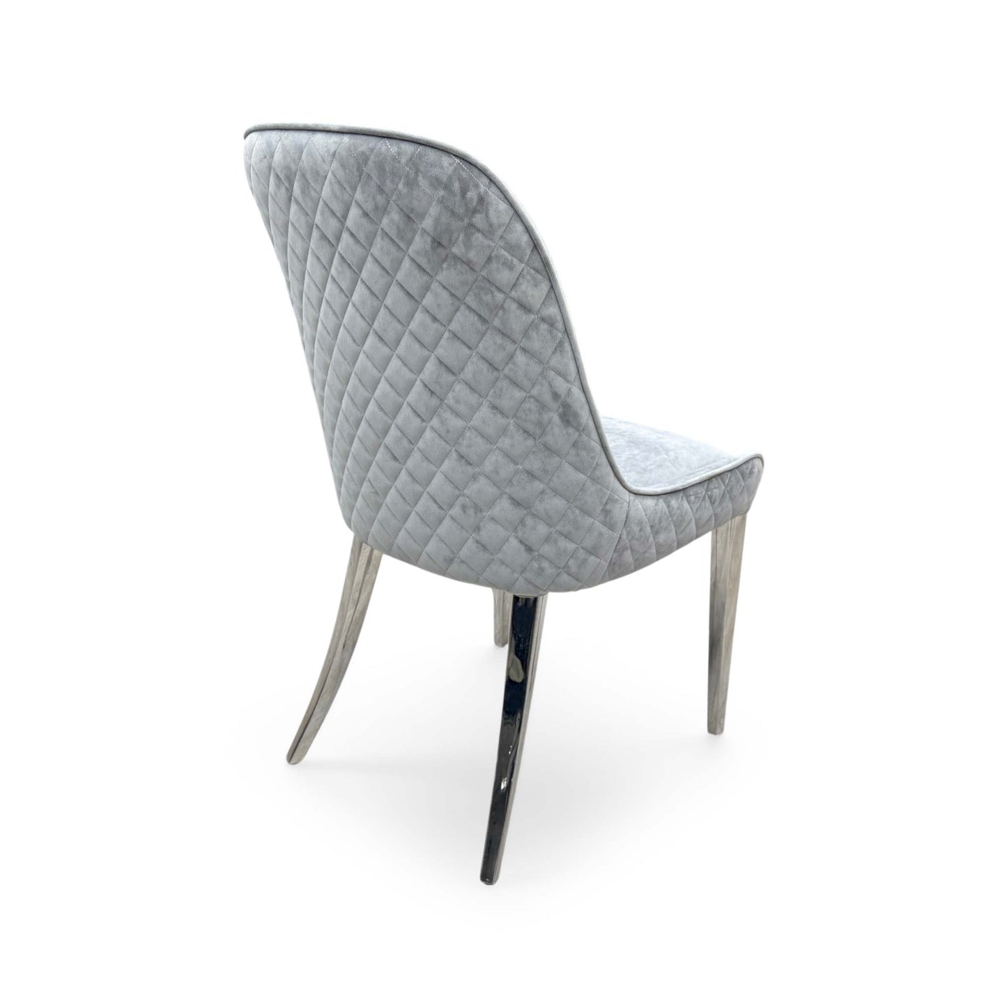 'Dolce' Grey Velvet Dining Chair