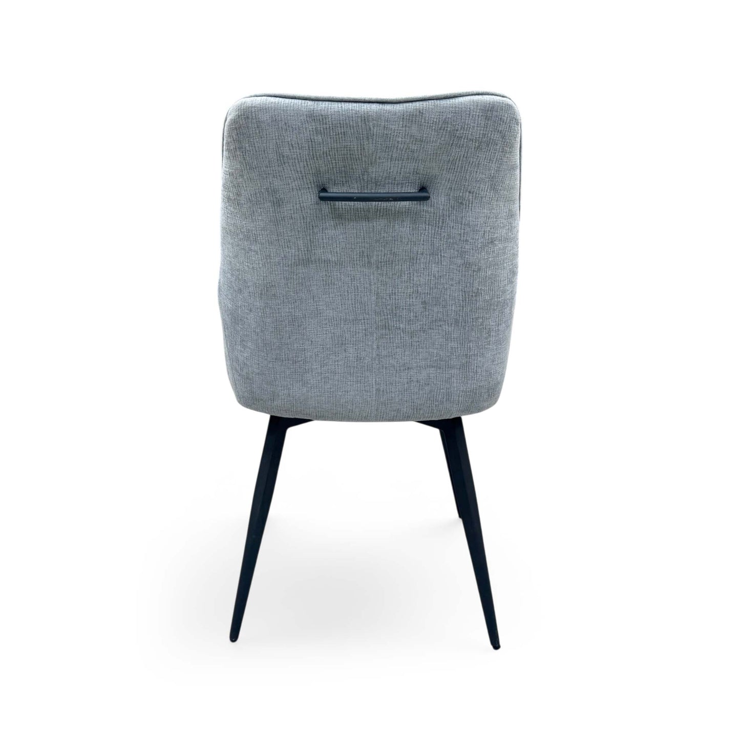'Crete' Silver Fabric Swivel Dining Chair