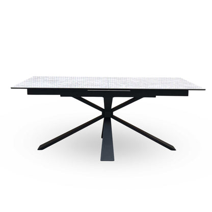 ‘Crete’ Ceramic Top Large Extending Dining Table