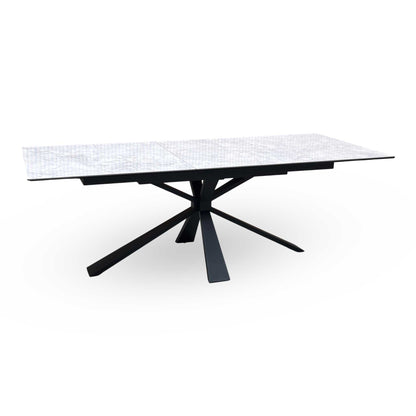 ‘Crete’ Ceramic Top Large Extending Dining Table