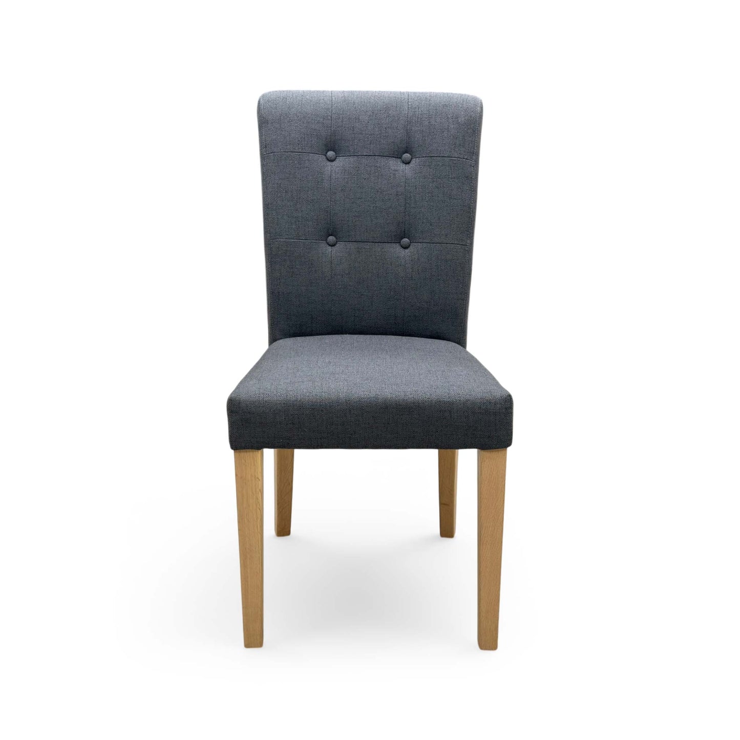 Furnitureland 'Augusta' Anthracite Grey Roll Back Upholstered Dining Chair