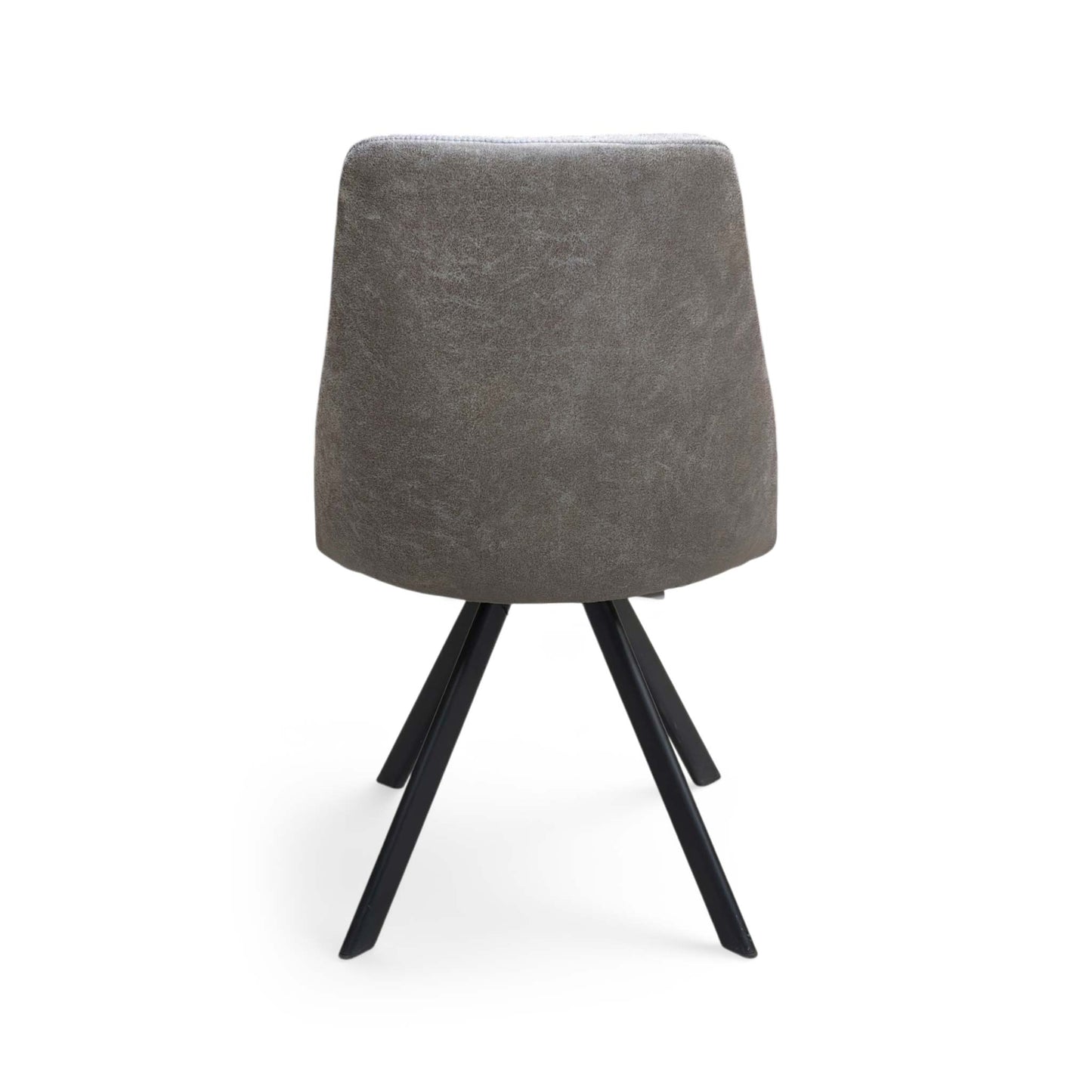 ‘Aquila’ Grey Fabric Swivel Dining Chair