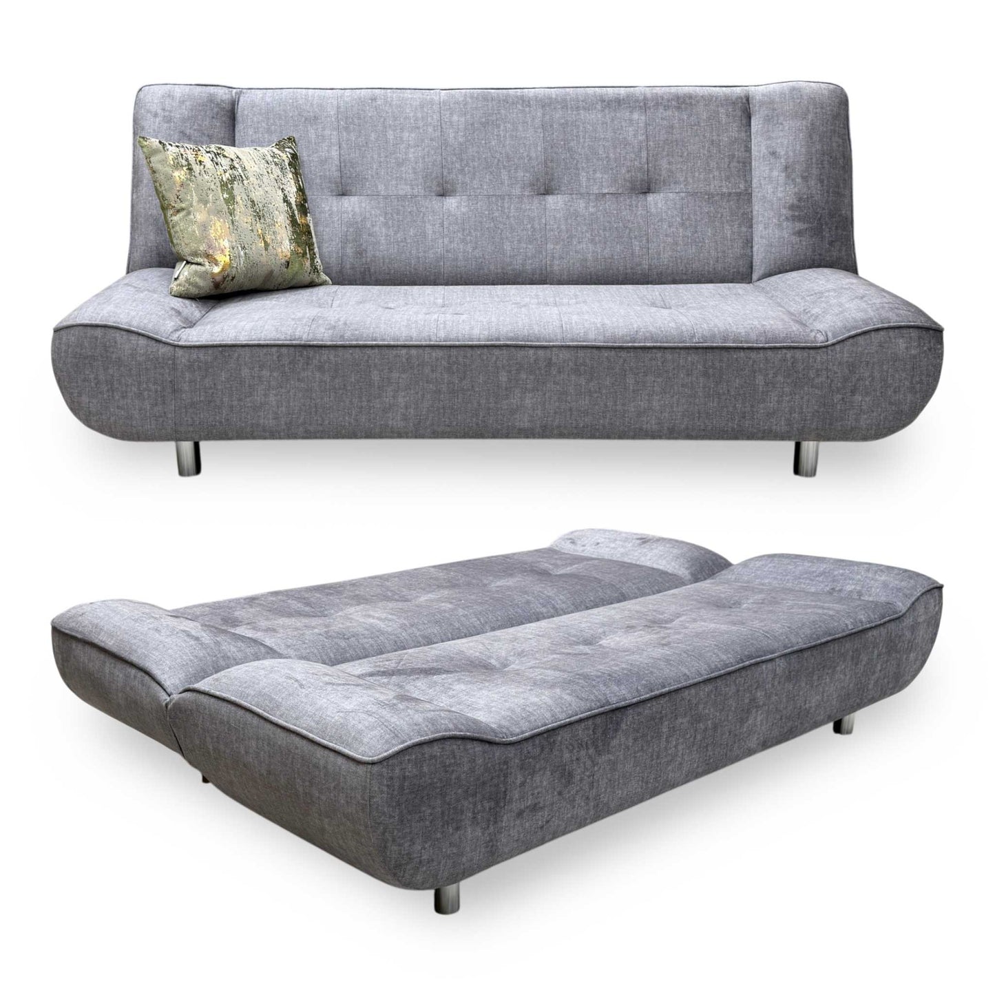 'Lima' Grey Fabric Sofa Bed