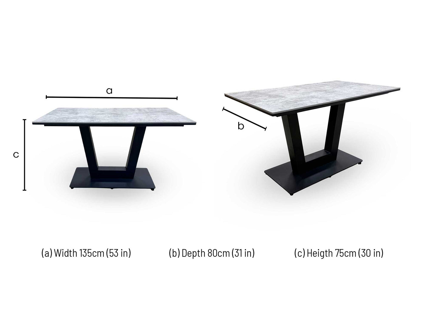 'Venus' Moon Finish Dining Table