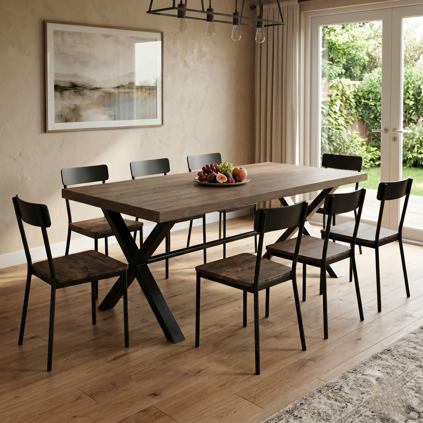 'Mars' Solid Oak 190cm Dining Table