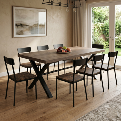 'Mars' Solid Oak 190cm Dining Table