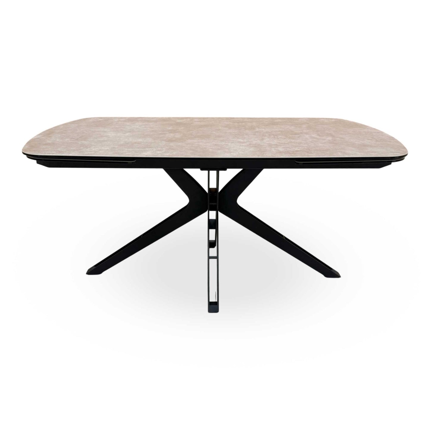 'Jose' Argile Ceramic Top Swivel Extending Dining Table