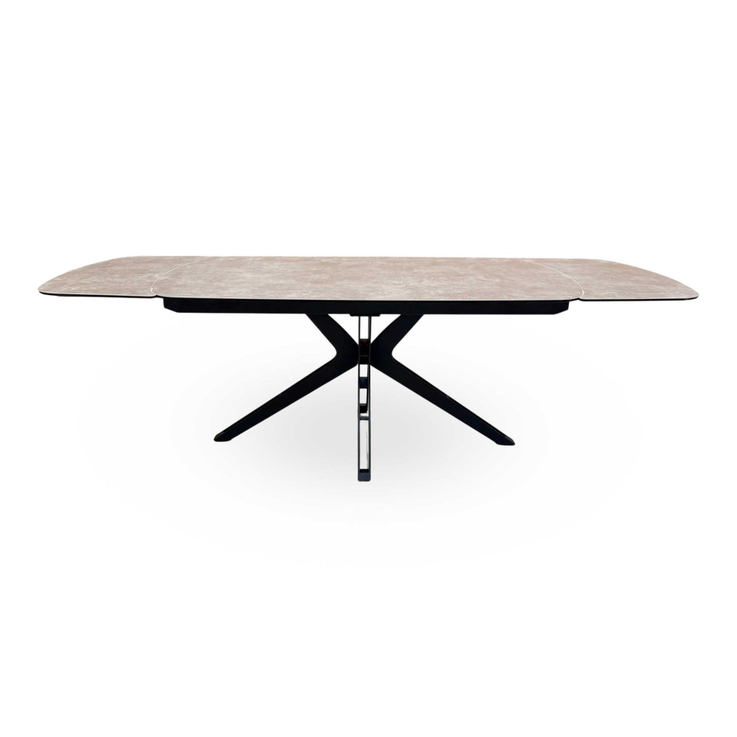 'Jose' Argile Ceramic Top Swivel Extending Dining Table