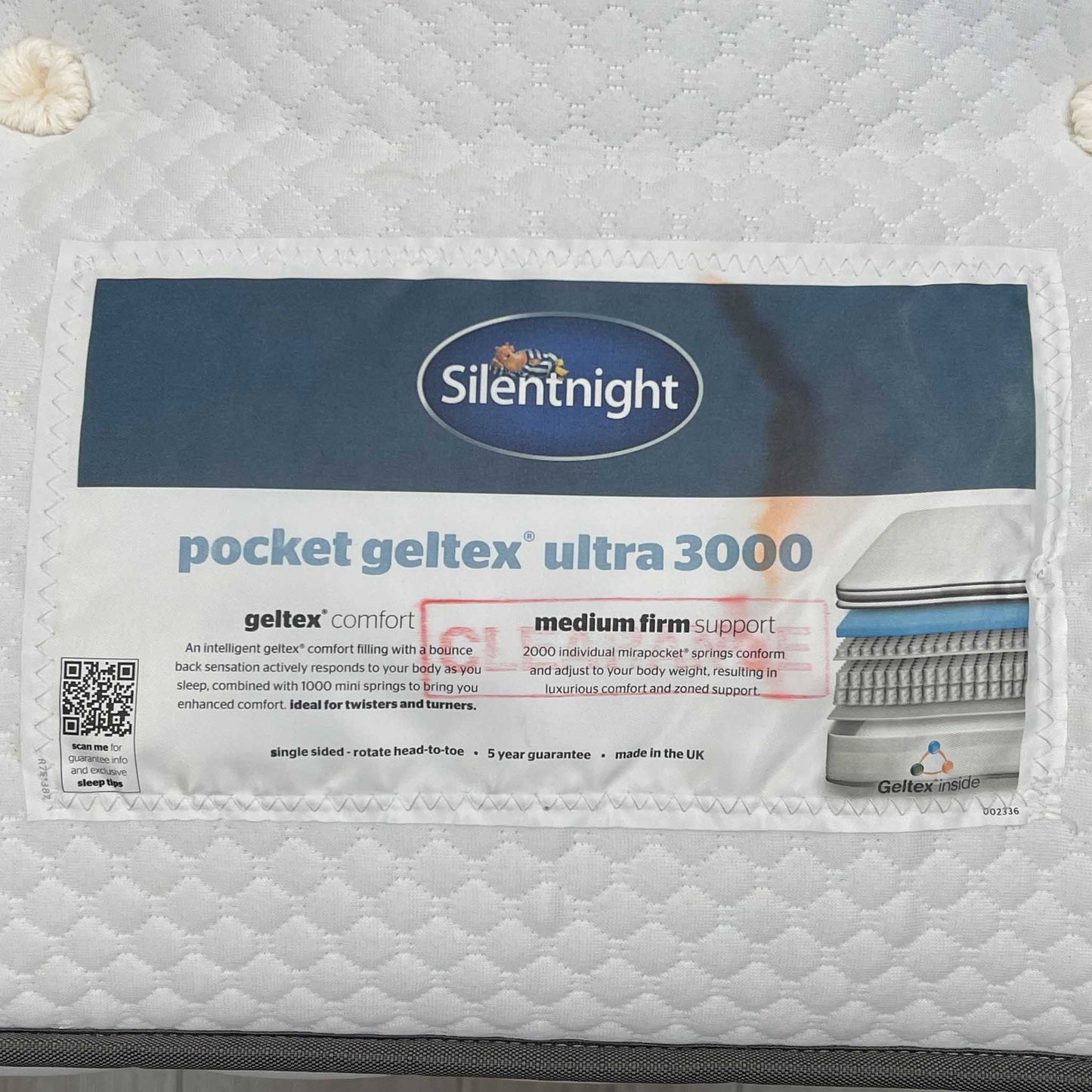 Silentnight Geltex Pocket Ultra 3000 Mattress - King