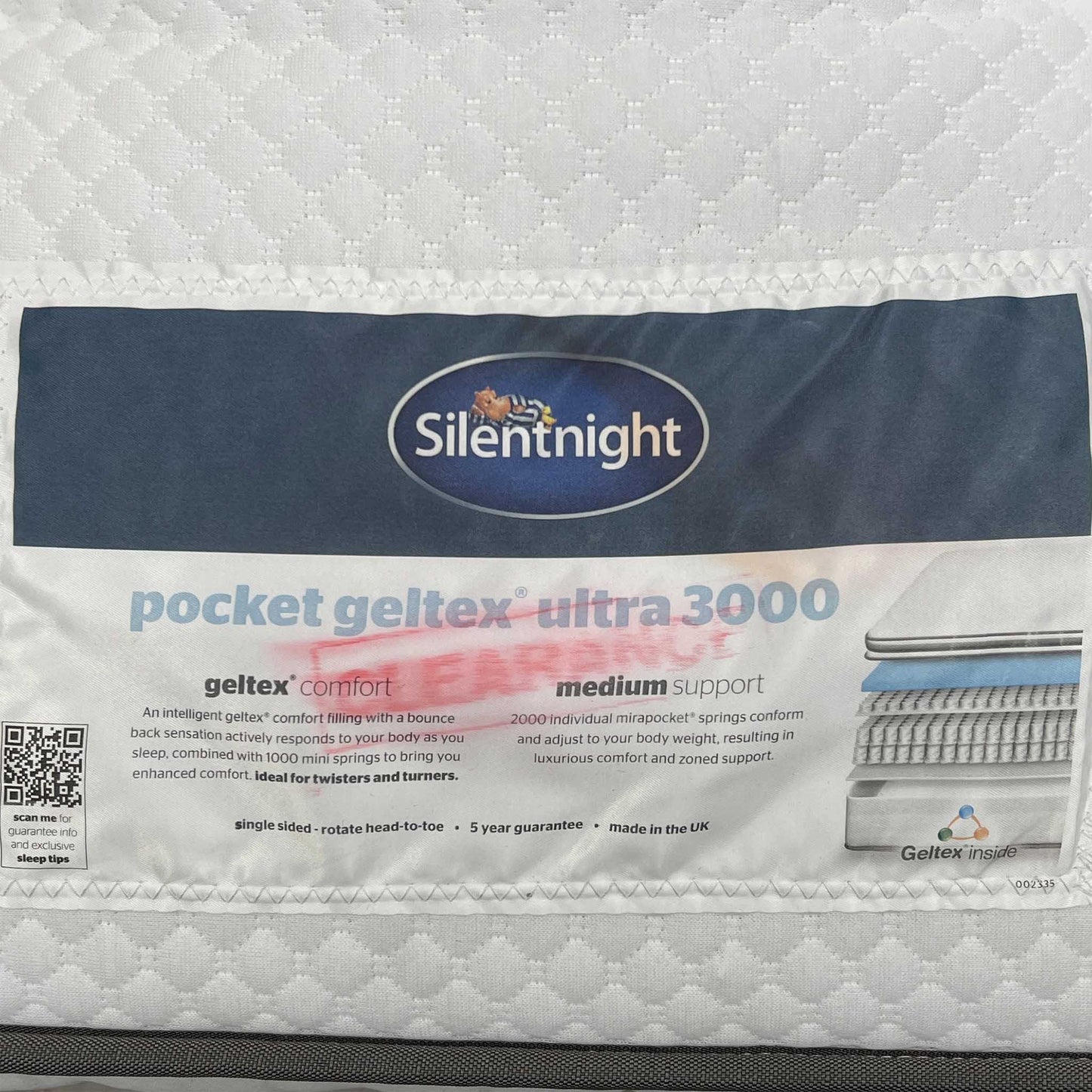 Silentnight Geltex Pocket Ultra 3000 Mattress - King