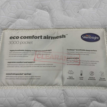 Silentnight Comfort Breather Airmesh 3000 Boxtop Mattress - Double