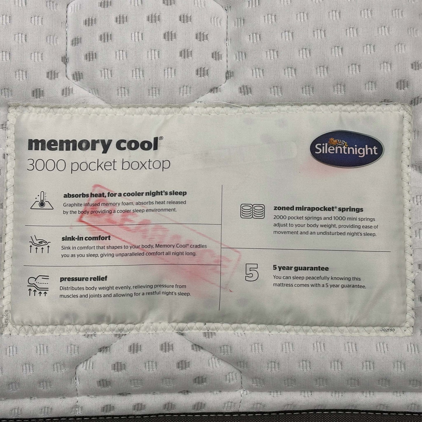 Silentnight Memory Cool 3000 Box Top Mattress - Double