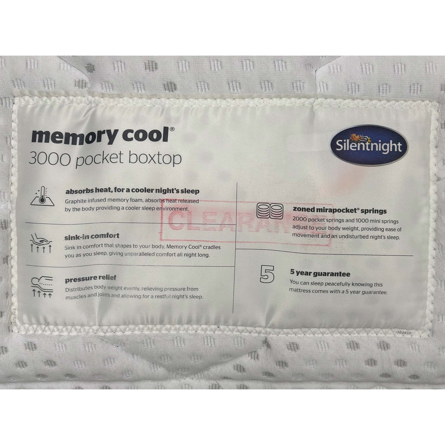 Silentnight Memory Cool 3000 Box Top Mattress - Double