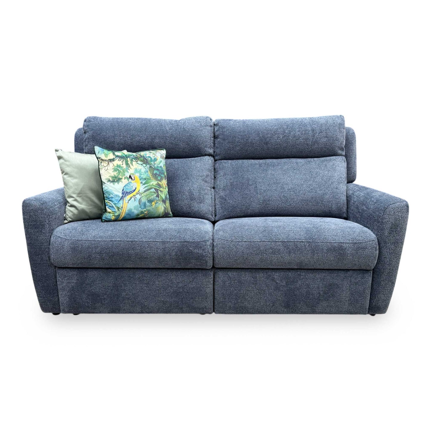 G Plan ‘Wren’ A223 Merim Denim Blue Fabric 2 Cushion 3 Seater Sofa