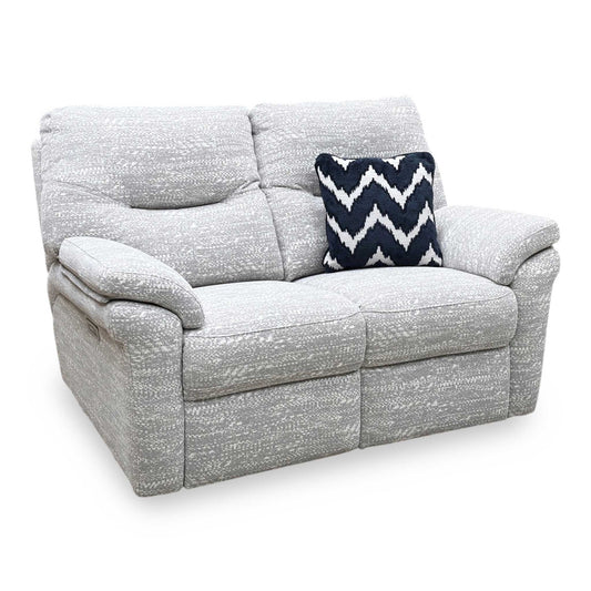 G Plan ‘Seattle’ Light Grey Fabric 2 Seater Power Recliner Sofa