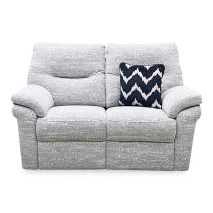 G Plan ‘Seattle’ Light Grey Fabric 2 Seater Power Recliner Sofa