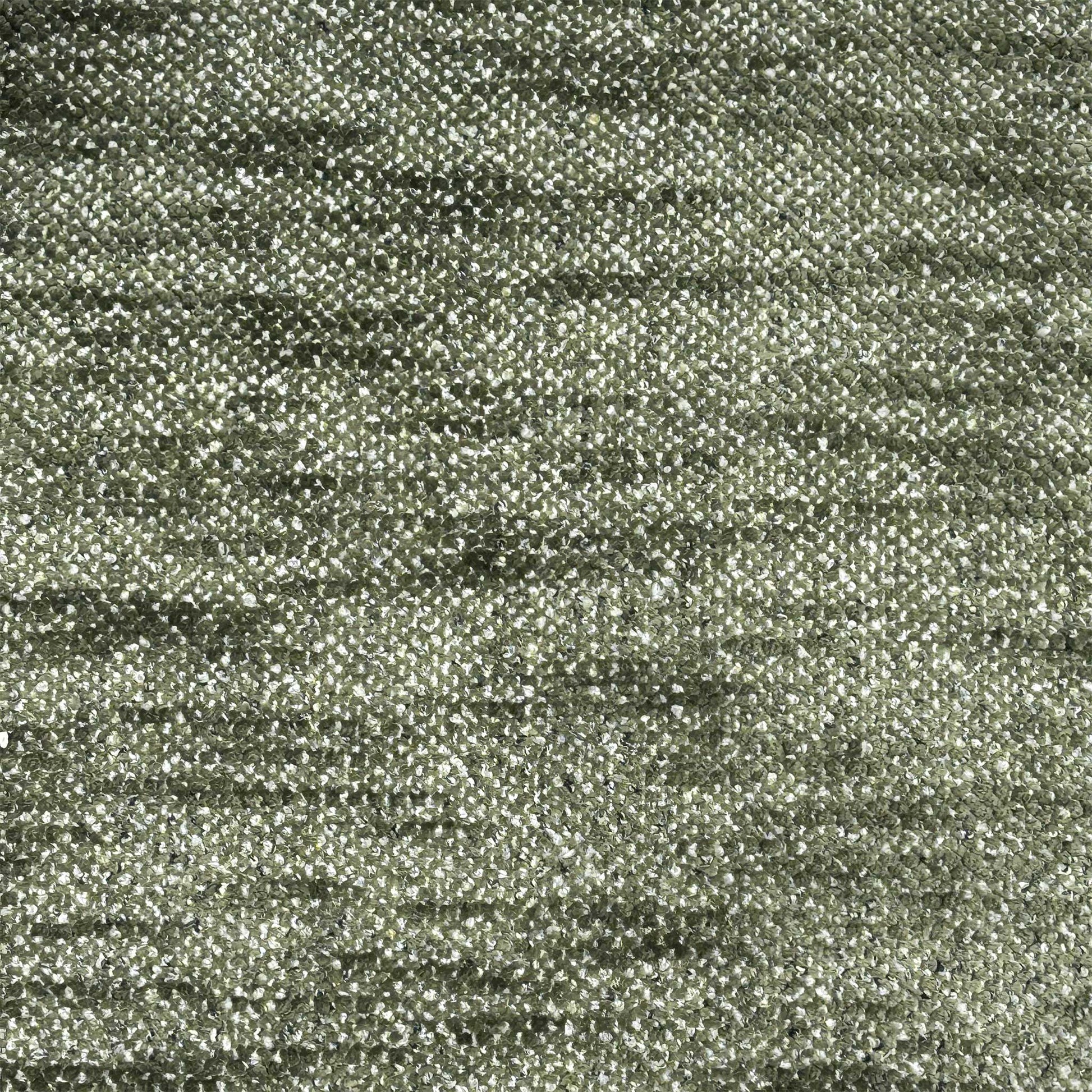 Macro view of the Malmo MGA-R11 olive green fabric upholstery, emphasizing the high-quality woven textile texture, durable seams, and rich earthy color tones.