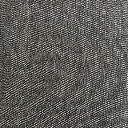 Close-up view of the matching Link charcoal grey fabric footstool opened up, revealing a spacious internal storage compartment for blankets, pillows, and living room clutter.